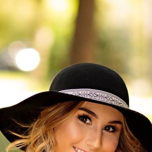 Black and White Floppy Hat